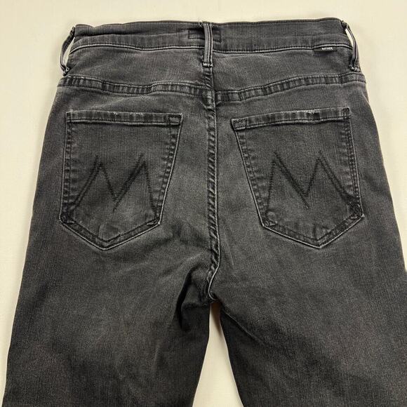 MOTHER The Insider Crop Step Fray Not Guilty Wash (Washed Black) Size 26 - Picture 9 of 16